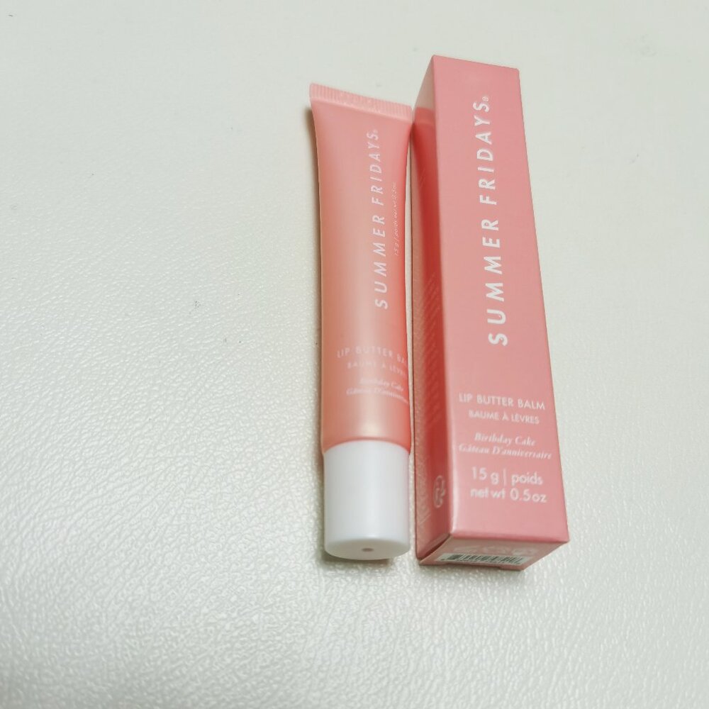 1pc( Birthday Cake )Summer Fridays Lip Butter Balm Conditioning Lip New With box